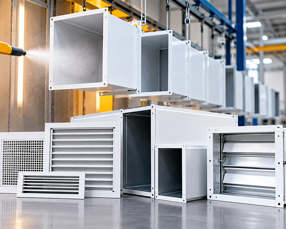 Benefits of Powder Coating for HVAC Components